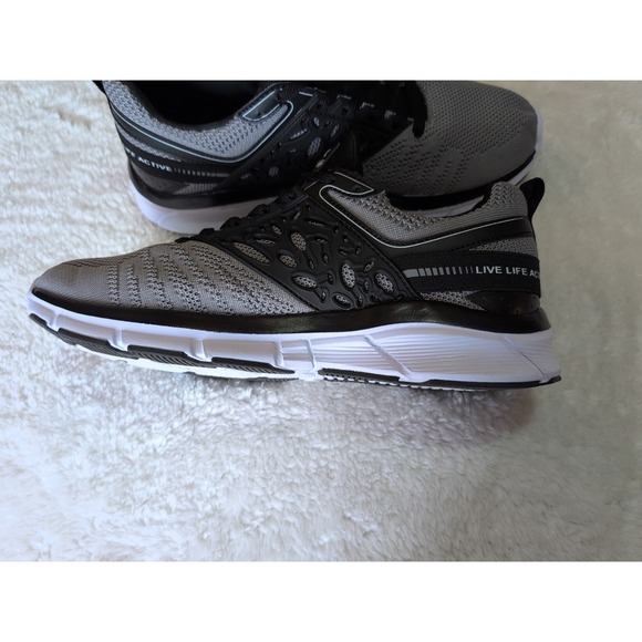 RBX Ajax Men's Live Life Active Athletic Running Shoes Gray/Black EUC Sz 9 - Picture 5 of 8